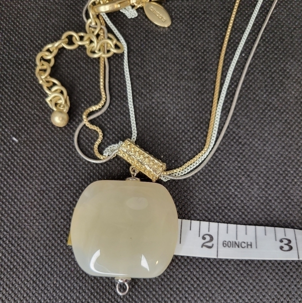 Chicos Multilayer long necklace - Picture 6 of 12